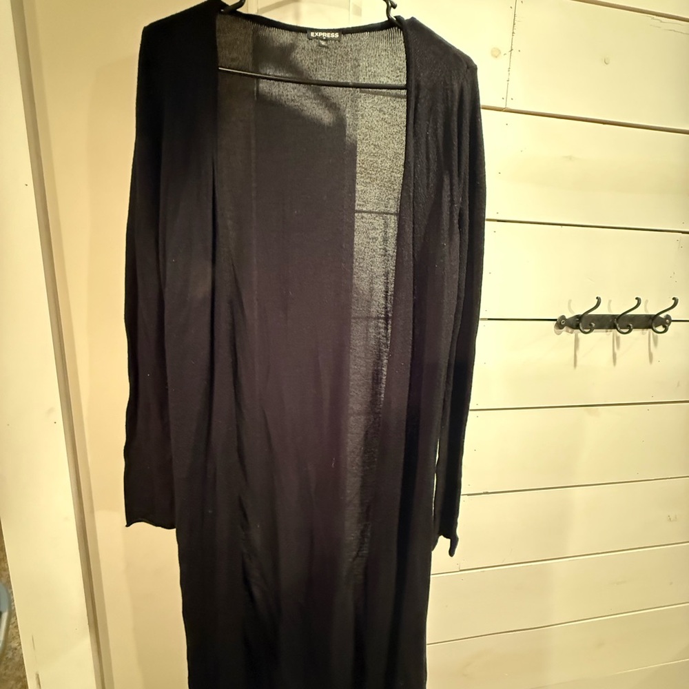 Express Black Mesh Top